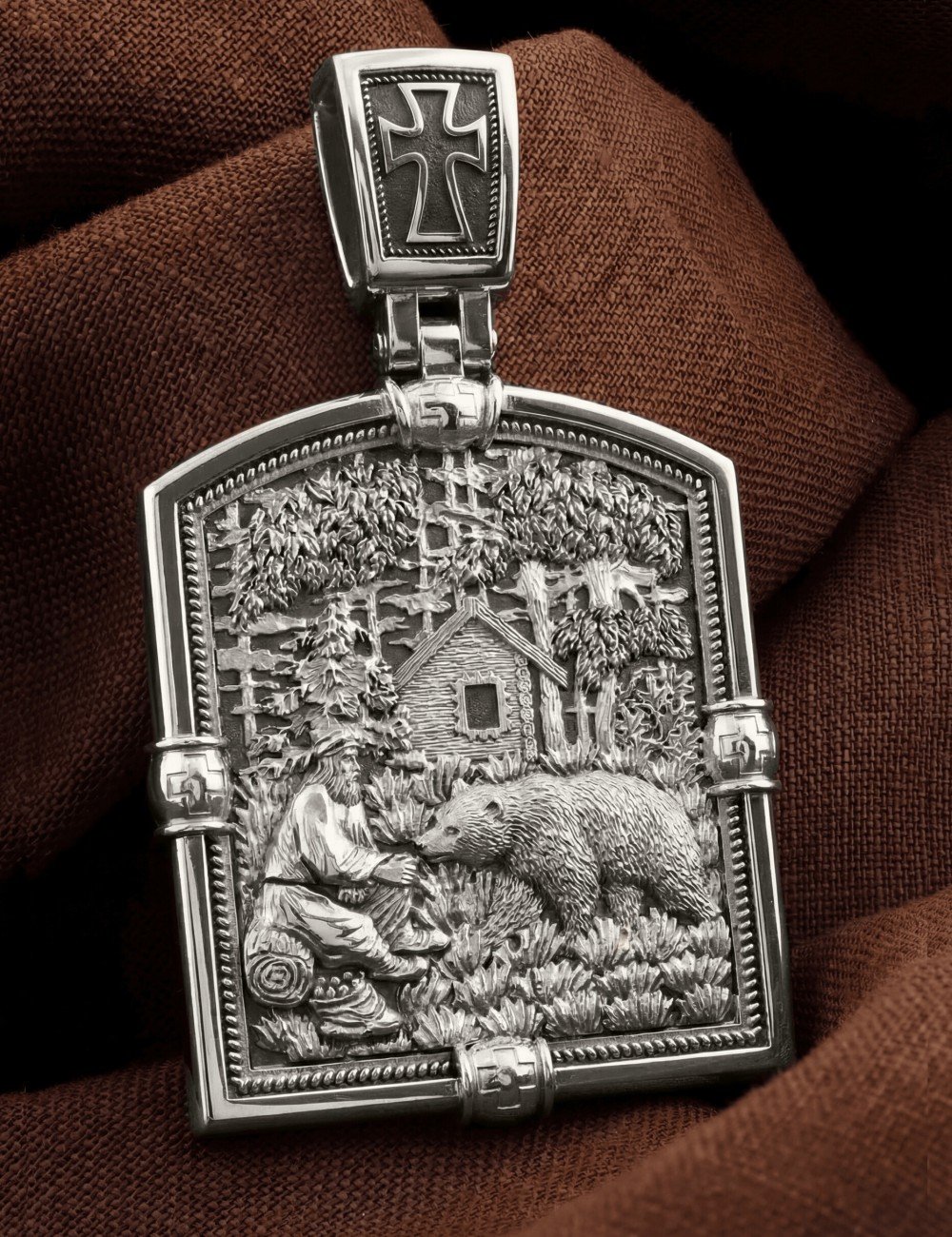 Образок из белого золота