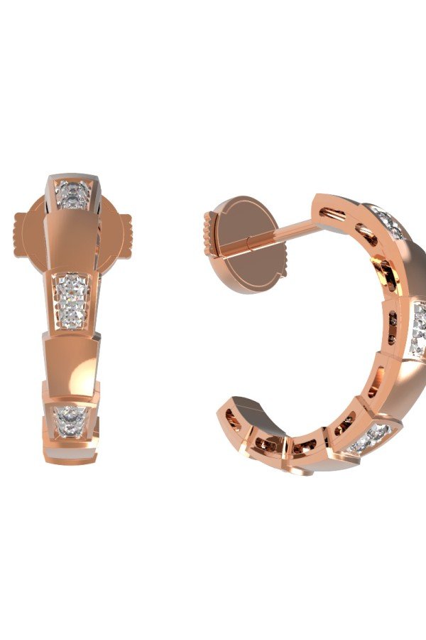 Серьги из золота c бриллиантами