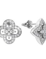 Серьги из белого золота c бриллиантами