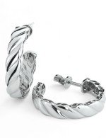 Серьги из белого золота 585 пробы