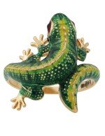 Кольцо из золота c эмалью