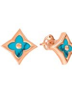 Серьги из золота c бирюзой