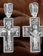 Крест из белого золота