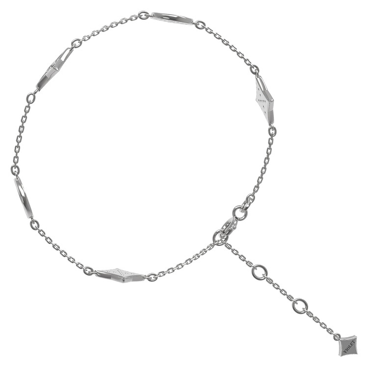 Браслет из белого золота 585 пробы c бриллиантами