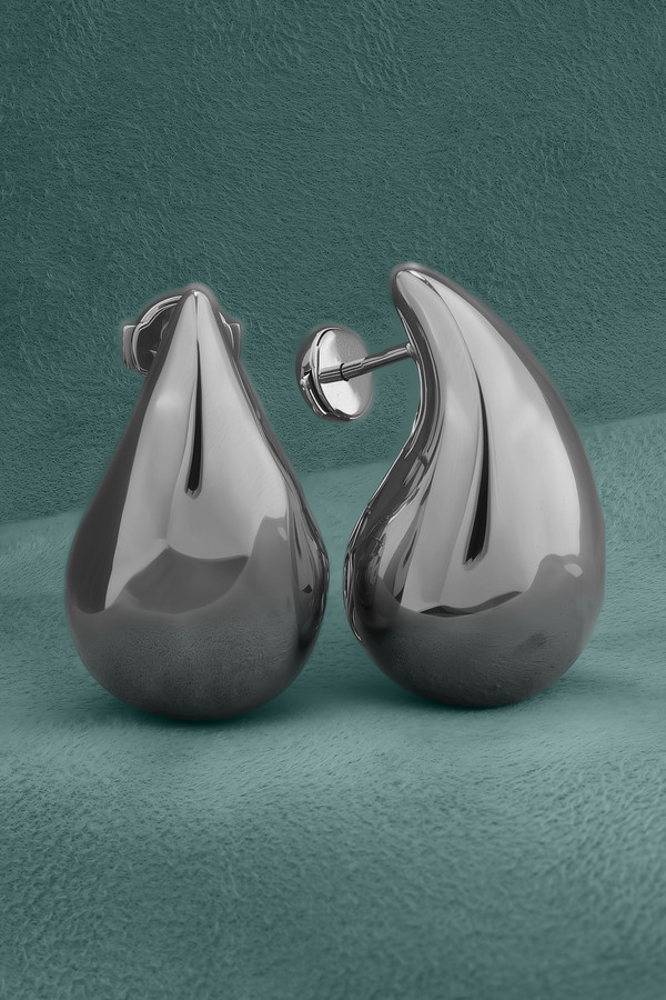 Серьги из белого золота 585 пробы