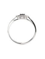 Кольцо из белого золота c бриллиантами