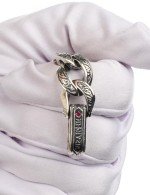 Браслет из серебра c рубином