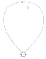 Колье из белого золота c бриллиантами и ониксом