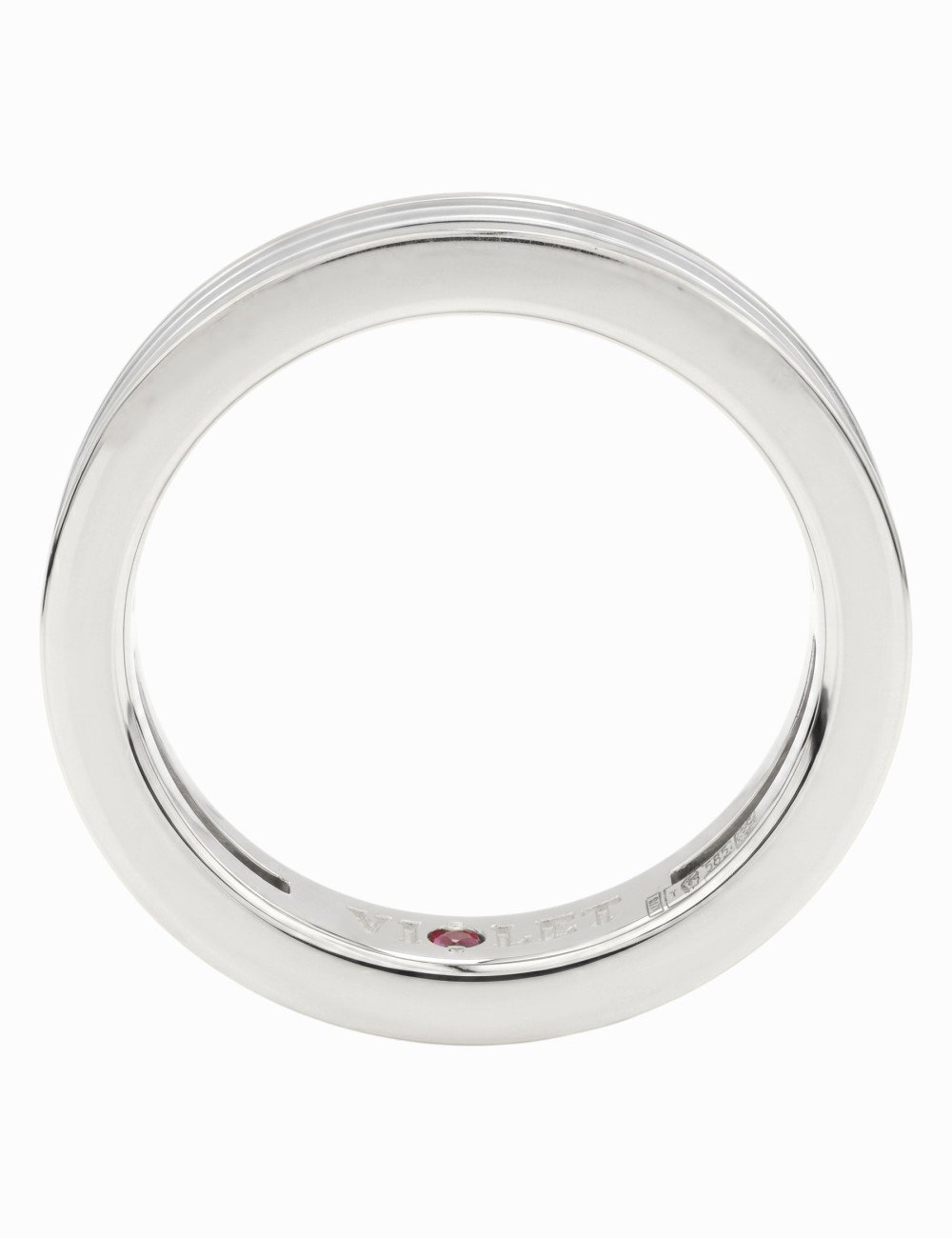 Кольцо из белого золота c рубином