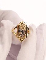 Кольцо из лимонного золота