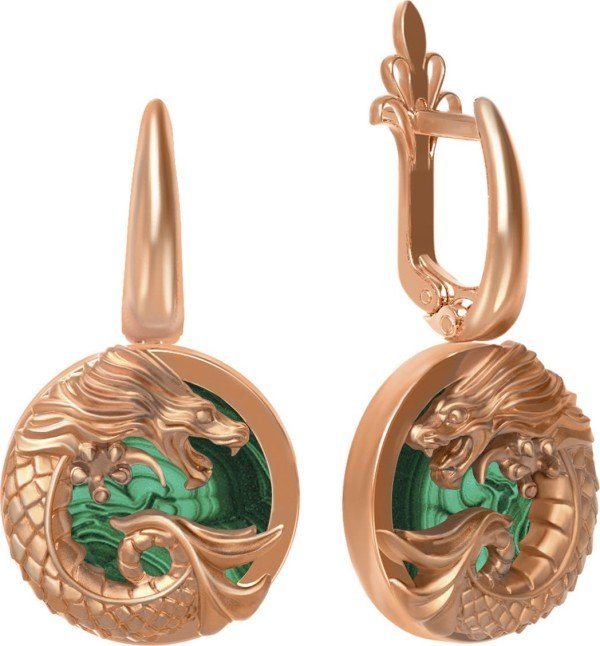 Серьги из золота 585 пробы