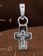 Крест из белого золота