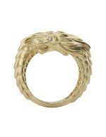 Кольцо из лимонного золота c бриллиантами