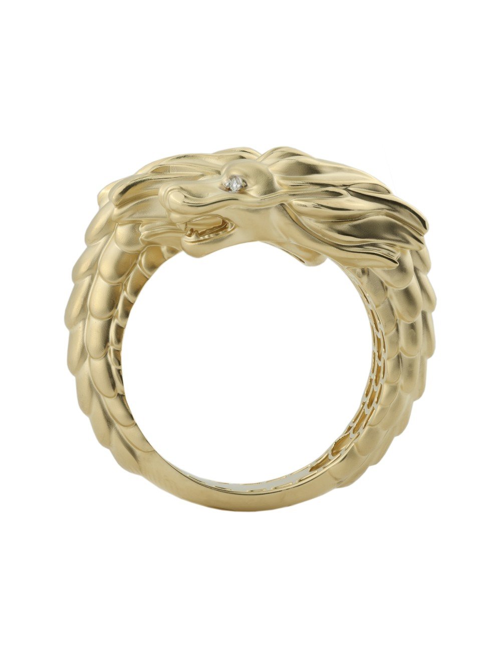 Кольцо из лимонного золота c бриллиантами