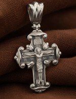 Крест из белого золота