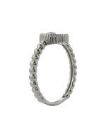 Кольцо из белого золота c бриллиантами и ониксом