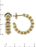 Серьги из лимонного золота c бриллиантами