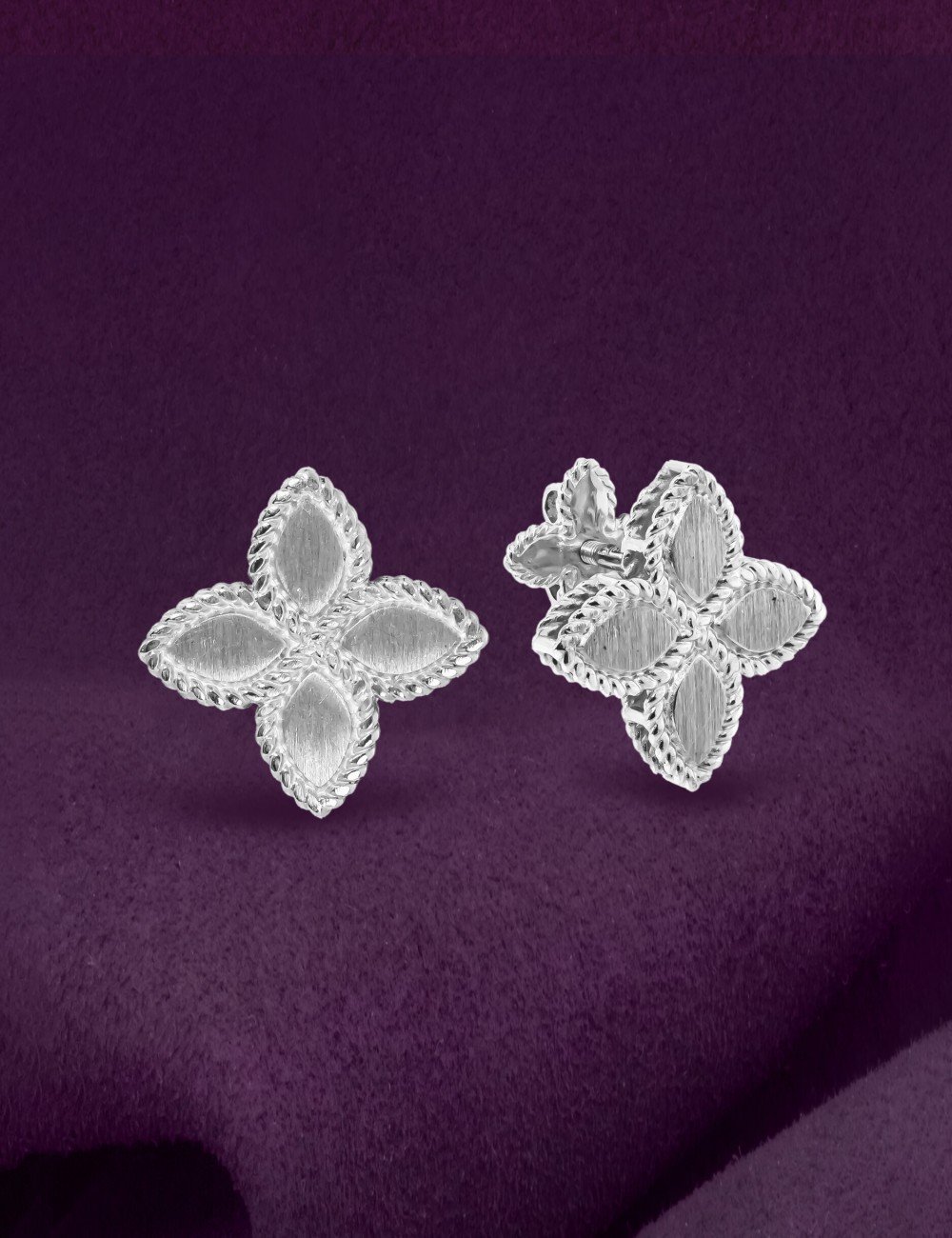 Серьги из белого золота