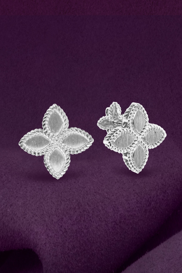 Серьги из белого золота 585 пробы