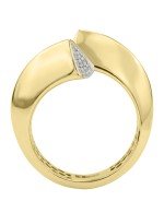 Кольцо из лимонного золота c бриллиантами