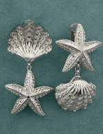 Серьги из белого золота 585 пробы