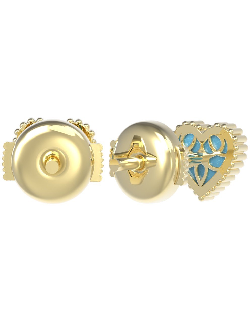 Серьги из лимонного золота 585 пробы