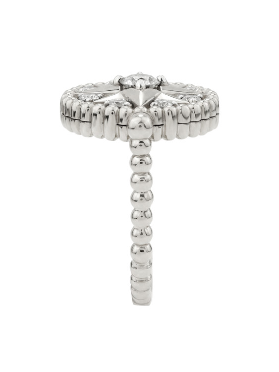 Кольцо из белого золота 585 пробы c бриллиантами