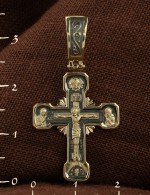 Крест из лимонного золота
