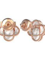 Серьги из золота c перламутром