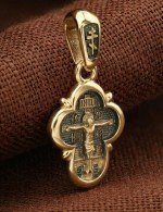 Крест из лимонного золота