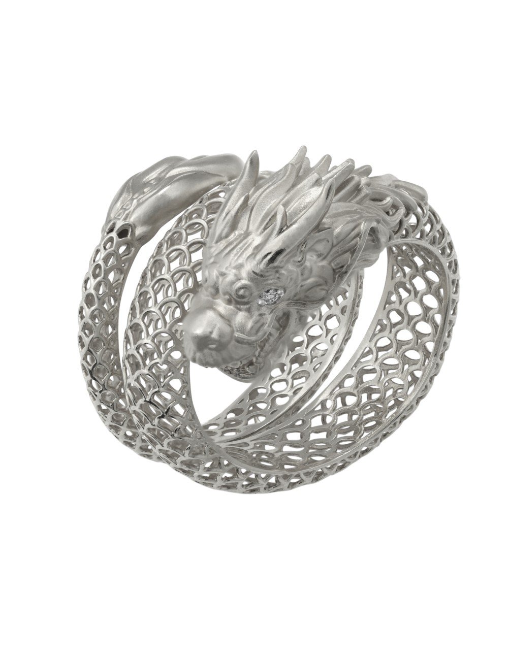 Кольцо из белого золота c бриллиантами