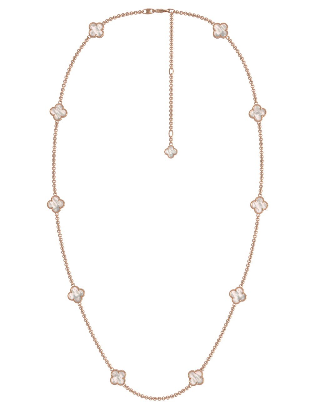 Колье из золота c перламутром