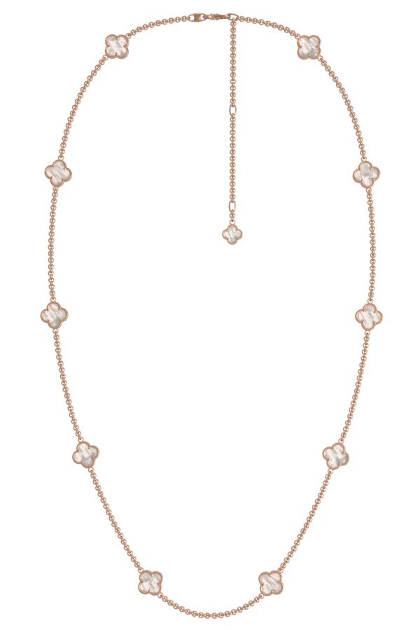 Колье из золота c перламутром