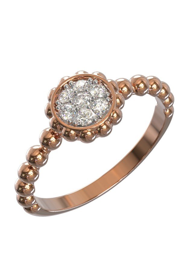 Кольцо из золота c бриллиантами