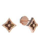 Серьги из золота c тигровым глазом