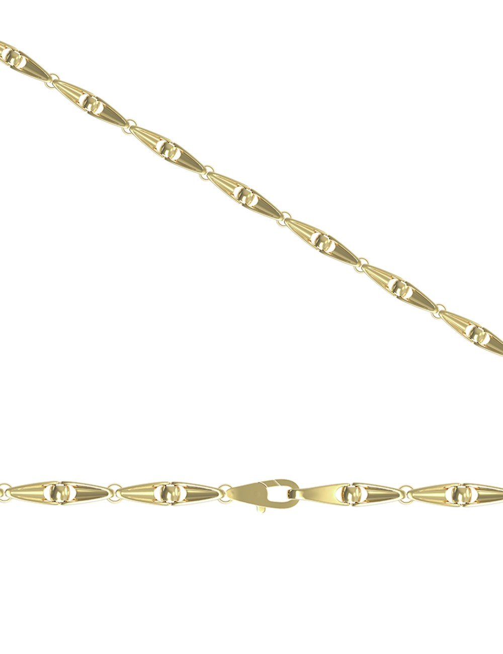 Цепь из лимонного золота