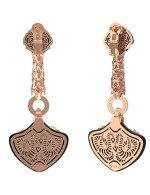 Серьги из золота c бриллиантами и ониксом