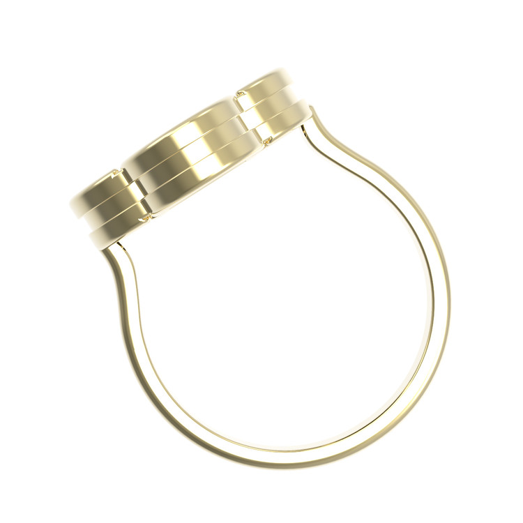 Кольцо из лимонного золота 585 пробы c лазуритом