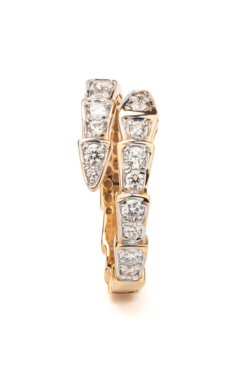 Кольцо из красного золота 585 пробы c бриллиантами