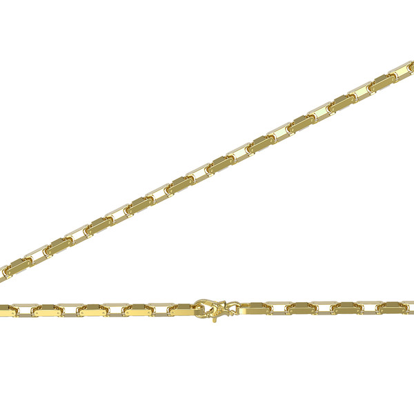 Цепь из лимонного золота 585 пробы