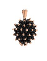 Подвеска из золота c эмалью и ониксом