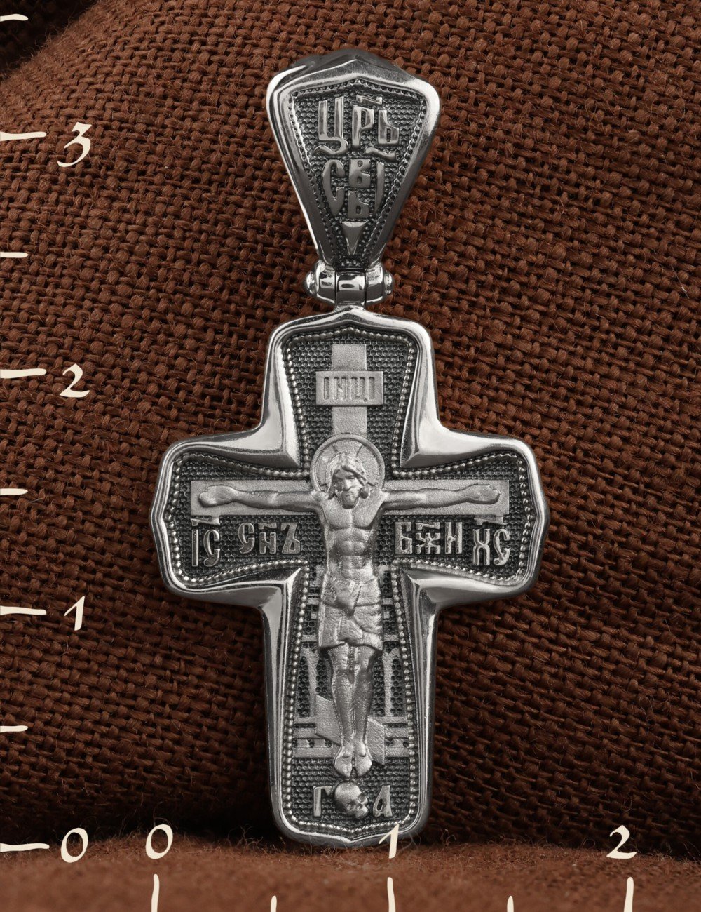 Крест из белого золота