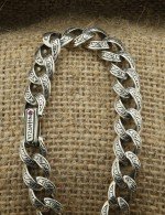 Браслет из серебра c рубином