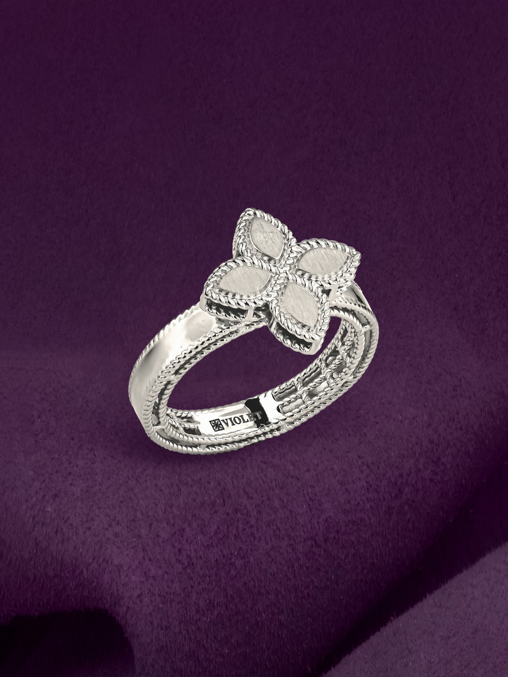 Кольцо из белого золота 585 пробы