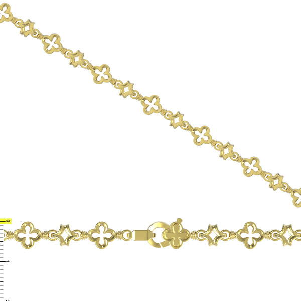 Цепь из лимонного золота 585 пробы