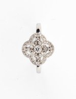 Кольцо из белого золота c бриллиантами