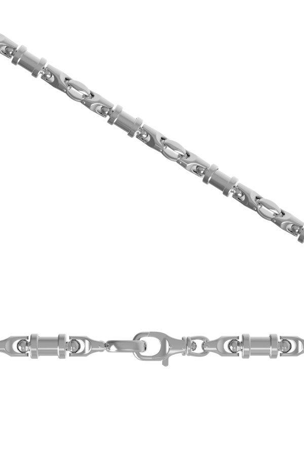 Цепь из белого золота