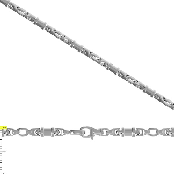 Цепь из белого золота 585 пробы