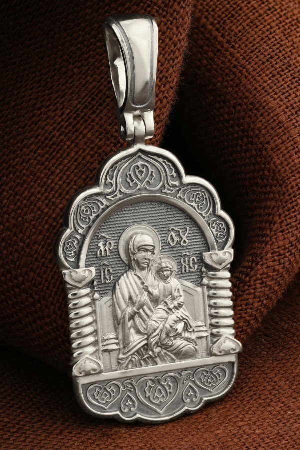 Образок из белого золота