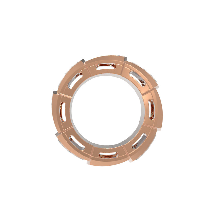 Подвеска из красного золота 585 пробы c бриллиантами и перламутром